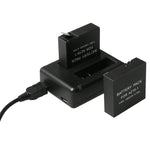 BC-AZ16 數位相機 USB 雙電池充電器，適用於小米小蟻 II 4K