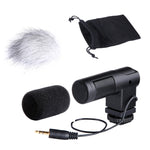 BOYA BY-V01 立體聲 X/Y 電容麥克風，帶集成防震架冷靴座和防風罩，適用於智能手機、單反相機和攝像機，BY-V01