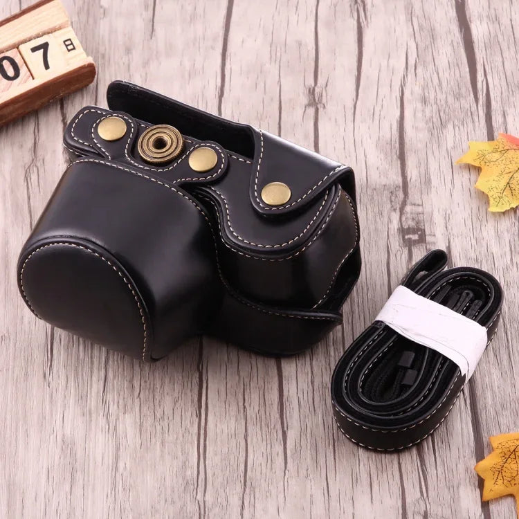 全身相機 PU 皮革保護套包，帶背帶，適用於 Sony A6000 / A6300 / Nex 6，適用於 Sony A6000，適用於 A6000