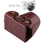 全身相機 PU 皮革保護套包，帶背帶，適用於 Sony A6000 / A6300 / Nex 6，適用於 Sony A6000，適用於 A6000