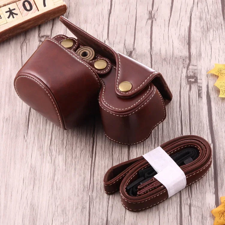 全身相機 PU 皮革保護套包，帶背帶，適用於 Sony A6000 / A6300 / Nex 6，適用於 Sony A6000，適用於 A6000