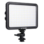 YELANGU YLG0504B 204 顆 LED 1000 流明 3300-5600K 無極性可調光攝影棚燈，適用 Canon、Nikon、DSLR 相機，204 顆 LED