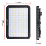 YELANGU YLG0504B 204 顆 LED 1000 流明 3300-5600K 無極性可調光攝影棚燈，適用 Canon、Nikon、DSLR 相機，204 顆 LED