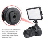 YELANGU YLG0504B 204 顆 LED 1000 流明 3300-5600K 無極性可調光攝影棚燈，適用 Canon、Nikon、DSLR 相機，204 顆 LED