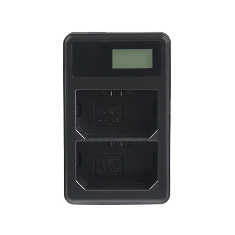 雙通道數位 LCD 顯示電池充電器，帶 USB 埠，適用於 Sony NP-FZ100 電池，兼容 Sony A9 (ILCE-9)，雙 NP-FZ100 電池