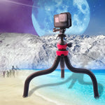 迷你章魚靈活三腳架支架，帶手機夾，適用iPhone、Galaxy、Huawei、GoPro、Insta360、DJI及其他運動相機，GP271