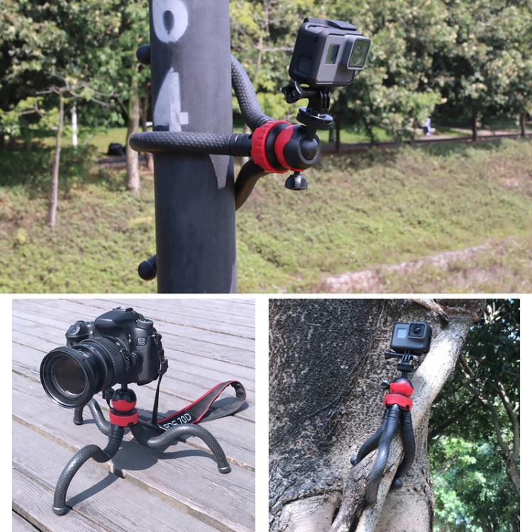 迷你章魚靈活三腳架支架，帶手機夾，適用iPhone、Galaxy、Huawei、GoPro、Insta360、DJI及其他運動相機，GP271