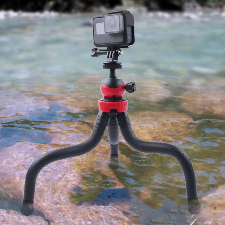 迷你章魚靈活三腳架支架，帶手機夾，適用iPhone、Galaxy、Huawei、GoPro、Insta360、DJI及其他運動相機，GP271