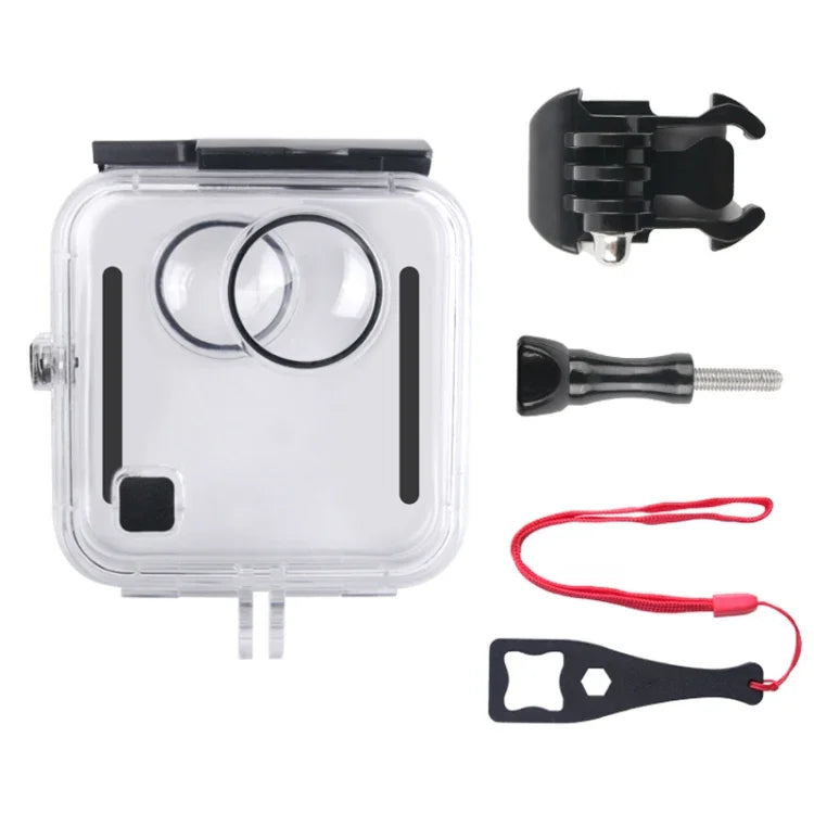 40米防水外殼保護殼，適用GoPro Fusion，含扣具基本支架、螺絲及扳手，適用GoPro Fusion