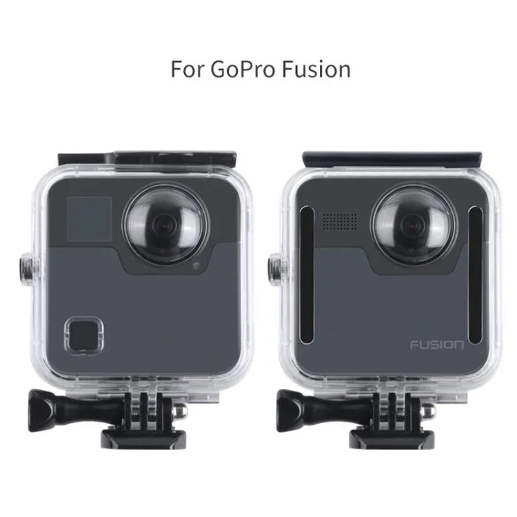 40米防水外殼保護殼，適用GoPro Fusion，含扣具基本支架、螺絲及扳手，適用GoPro Fusion