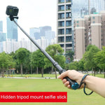 便攜摺疊三腳架自拍獨腳架，適用GoPro、Insta360、DJI及其他運動相機，長度：23.5-81cm，RUIGPRO