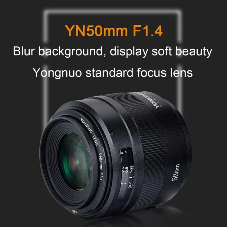 YONGNUO YN50MM F1.4C 大光圈自動對焦鏡頭，適用 Canon，N50MM F1.4C