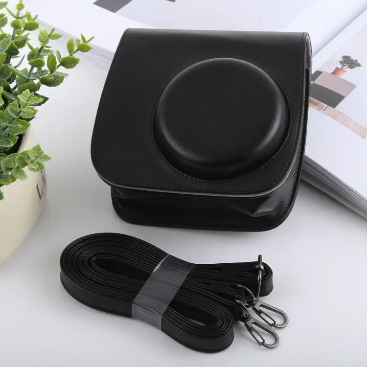 復古風格全身相機 PU 皮革保護套附背帶，適用於富士 instax mini 9 / mini 8+ / mini 8，適用於 FUJI mini 9，適用於 FUJI mini 9