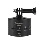 360 度自動旋轉 60 分鐘縮時穩定三腳架雲台轉接器，適用於 GoPro，60 分鐘