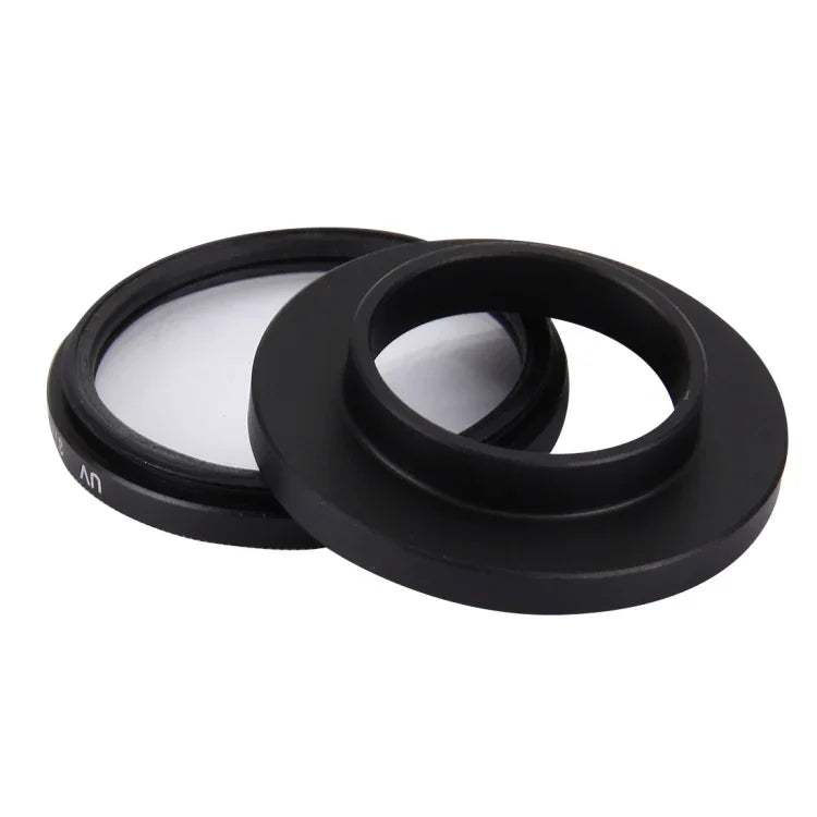 JUNESTAR 7合1 專業 37mm 鏡頭濾鏡（CPL + UV + ND4 + 紅色 + 黃色 + FLD / 紫色）及鏡頭保護蓋，適用於 GoPro HERO4 / 3+ / 3 運動相機，7合1