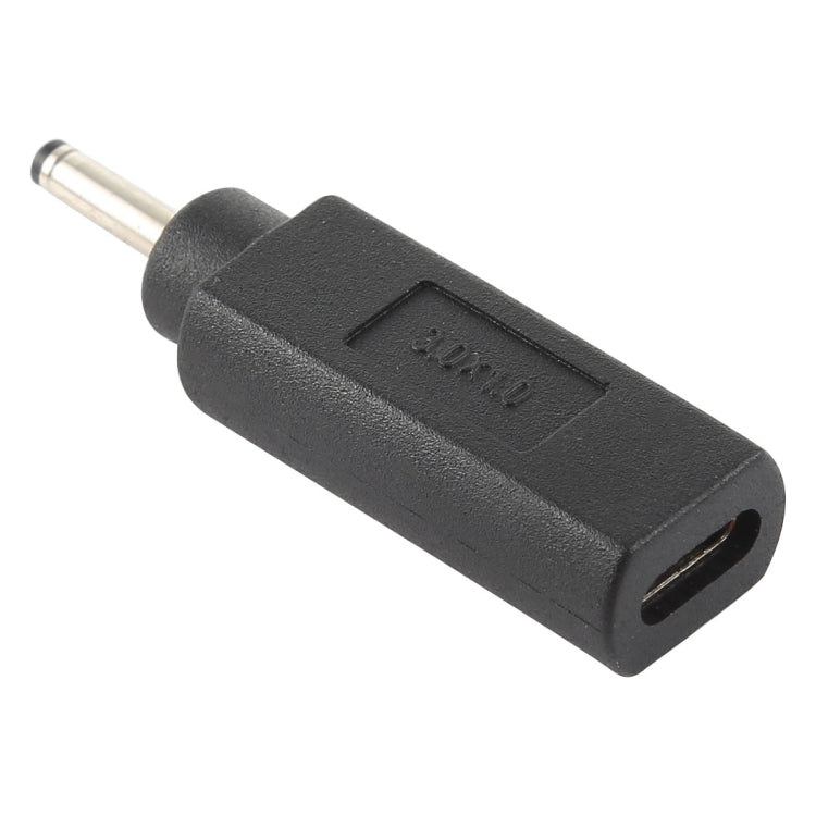 USB-C / Type-C 母頭轉 3.0 x 1.0 毫米公頭插頭轉接器連接器，3.0 x 1.0 毫米