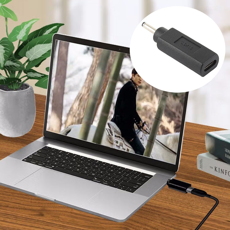 USB-C / Type-C 母頭轉 3.0 x 1.0 毫米公頭插頭轉接器連接器，3.0 x 1.0 毫米