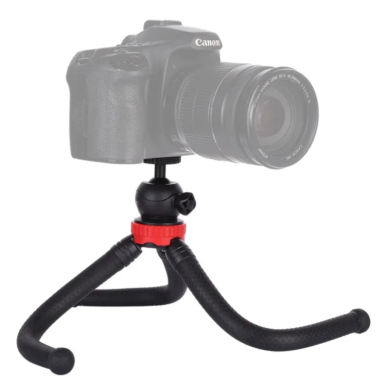 MZ305 迷你章魚靈活三腳架支架，帶球頭，適用於單反相機、GoPro HERO10 Black / HERO9 Black / HERO8 Black /7 /6 /5 /5 Session /4 Session /4 /3+ /3 /2 /1、DJI Osmo Action、小蟻及其他運動相機、手機，尺寸：30cmx5cm，MZ305