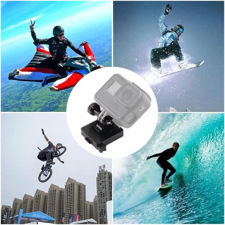 GP244-B 鋁合金支架，適用於 GoPro、Insta360、DJI 及其他運動相機及夜視鏡支架底座，GP244-B
