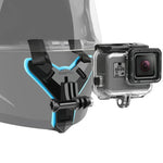 頭盔帶安裝座 + 防水保護殼，適用 GoPro HERO7 Black /6 /5，頭盔帶安裝座 + 防水殼