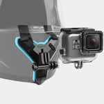 頭盔帶安裝座 + 防水保護殼，適用 GoPro HERO7 Black /6 /5，頭盔帶安裝座 + 防水殼