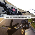 頭盔帶安裝座 + 手機夾座，適用於 GoPro、Insta360、DJI 及其他運動相機，頭盔帶安裝座 + 手機夾座