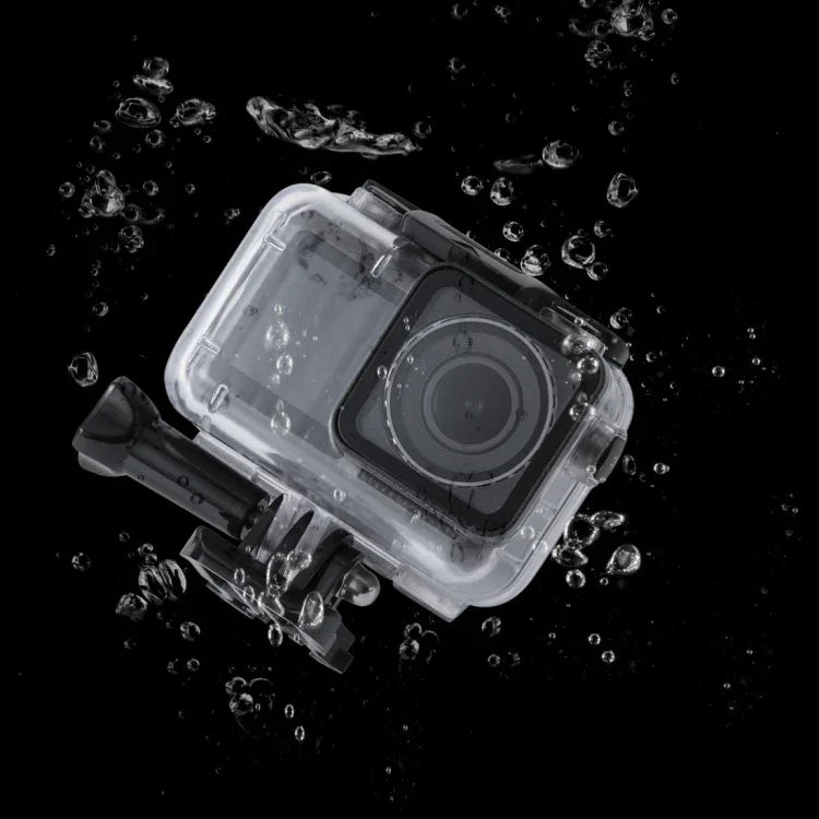 45米水下防水殼潛水盒，適用於 DJI Osmo Action，含扣環基本安裝座與螺絲，適用於 DJI Osmo Action 45米
