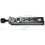 FVR-150多用途150mm垂直節點滑軌夾具，適用於魚眼鏡頭及廣角鏡頭，兼容Arca Swiss RRS夾具，FVR-150