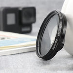 RUIGPRO 適用於 GoPro HERO 7/6/5 專業級 52mm CPL 偏光鏡濾鏡，附濾鏡轉接環及鏡頭蓋，CPL 偏光鏡