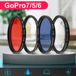 RUIGPRO 適用於 GoPro HERO 7/6/5 專業級 52mm CPL 偏光鏡濾鏡，附濾鏡轉接環及鏡頭蓋，CPL 偏光鏡