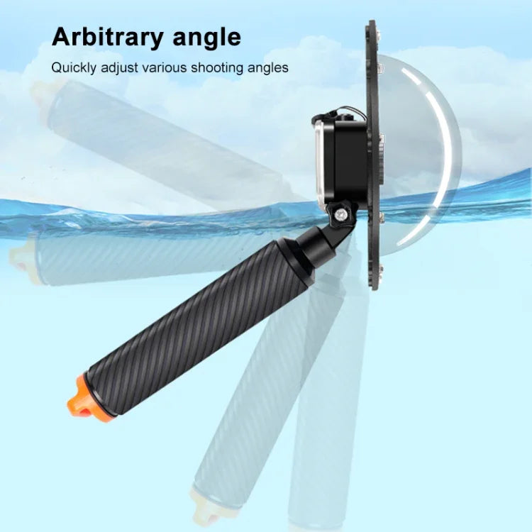RUIGPRO 浮動手柄圓頂水下潛水相機鏡頭透明保護蓋，適用於 DJI Osmo Action，Osmo Action