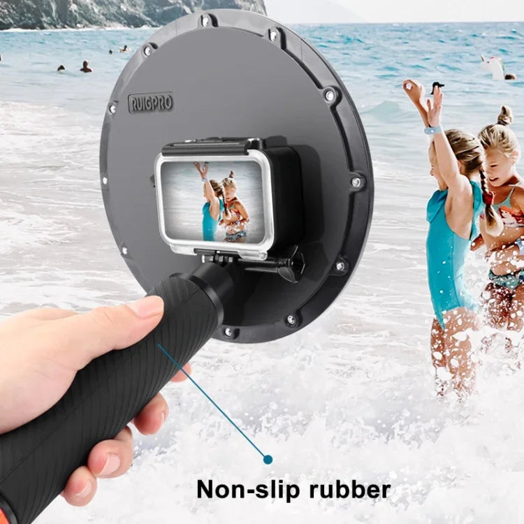 RUIGPRO 浮動手柄圓頂水下潛水相機鏡頭透明保護蓋，適用於 DJI Osmo Action，Osmo Action