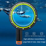RUIGPRO 浮動手柄圓頂水下潛水相機鏡頭透明保護蓋，適用於 DJI Osmo Action，Osmo Action