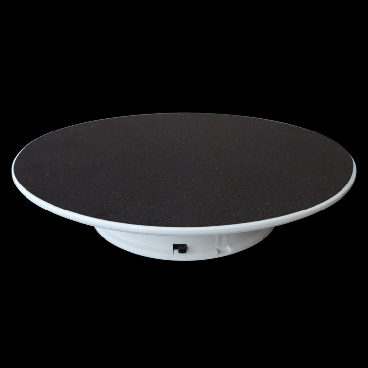 25cm 360 度電動旋轉展示台攝影錄影道具旋轉台，承重 3kg，電池供電，25cm/電池供電(B)、25cm/電池供電(BW)、25cm/電池供電(W)