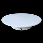25cm 360 度電動旋轉展示台攝影錄影道具旋轉台，承重 3kg，電池供電，25cm/電池供電(B)、25cm/電池供電(BW)、25cm/電池供電(W)