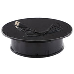 20cm 360 度電動旋轉展示台攝影錄影道具旋轉台，承重 1.5kg，電池及 USB 供電，20cm/電池或 USB 供電(B)、20cm/電池或 USB 供電(W)、20cm/電池或 USB 供電(W+B)