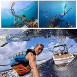 RUIGPRO 適用於 GoPro HERO8 Black 45米防水保護殼，附扣環基本支架與螺絲，RUIGPRO 適用於 GoPro HERO8 Black
