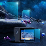 適用於 GoPro HERO8 Black 鏡頭 + LCD 顯示鋼化玻璃膜，適用於 GoPro HERO8 Black