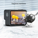 適用於 GoPro HERO8 Black 鏡頭 + LCD 顯示鋼化玻璃膜，適用於 GoPro HERO8 Black