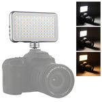 LED-013 口袋型 112 顆 LED 專業 Vlogging 攝影錄影及攝影棚燈，配備 OLED 顯示屏及冷靴轉接座，適用 Canon / Nikon DSLR 相機，112 顆 LED