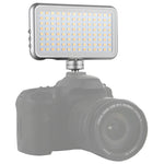 LED-013 口袋型 112 顆 LED 專業 Vlogging 攝影錄影及攝影棚燈，配備 OLED 顯示屏及冷靴轉接座，適用 Canon / Nikon DSLR 相機，112 顆 LED