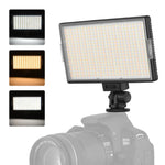 LED01 416 顆 LED 3600 流明專業 Vlogging 攝影錄影及攝影棚燈，適用 Canon / Nikon DSLR 相機，416 顆 LED