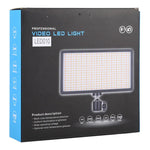 LED01 416 顆 LED 3600 流明專業 Vlogging 攝影錄影及攝影棚燈，適用 Canon / Nikon DSLR 相機，416 顆 LED