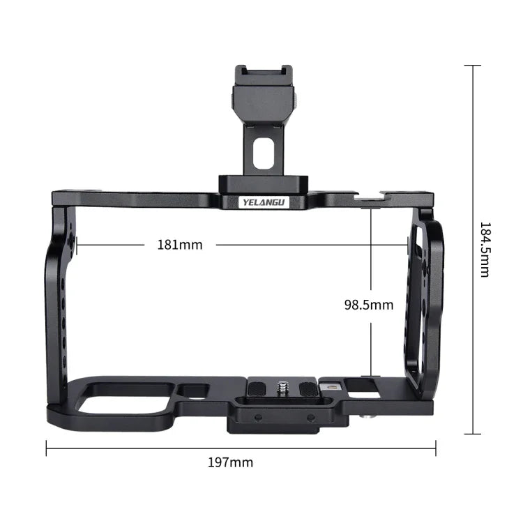 YELANGU C9-A YLG0911A 手柄攝影機籠穩定器，適用 DJI BMPCC 4K，C9-A