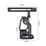 YELANGU C9-A YLG0911A 手柄攝影機籠穩定器，適用 DJI BMPCC 4K，C9-A