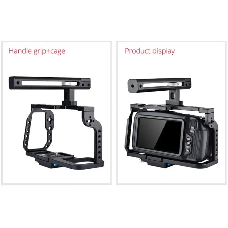 YELANGU C9-A YLG0911A 手柄攝影機籠穩定器，適用 DJI BMPCC 4K，C9-A