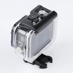 適用於 GoPro HERO8 Black 45米防水保護殼，附扣環基本支架與螺絲，適用於 GoPro HERO8 Black
