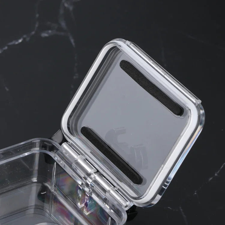 適用於 GoPro HERO8 Black 45米防水保護殼，附扣環基本支架與螺絲，適用於 GoPro HERO8 Black