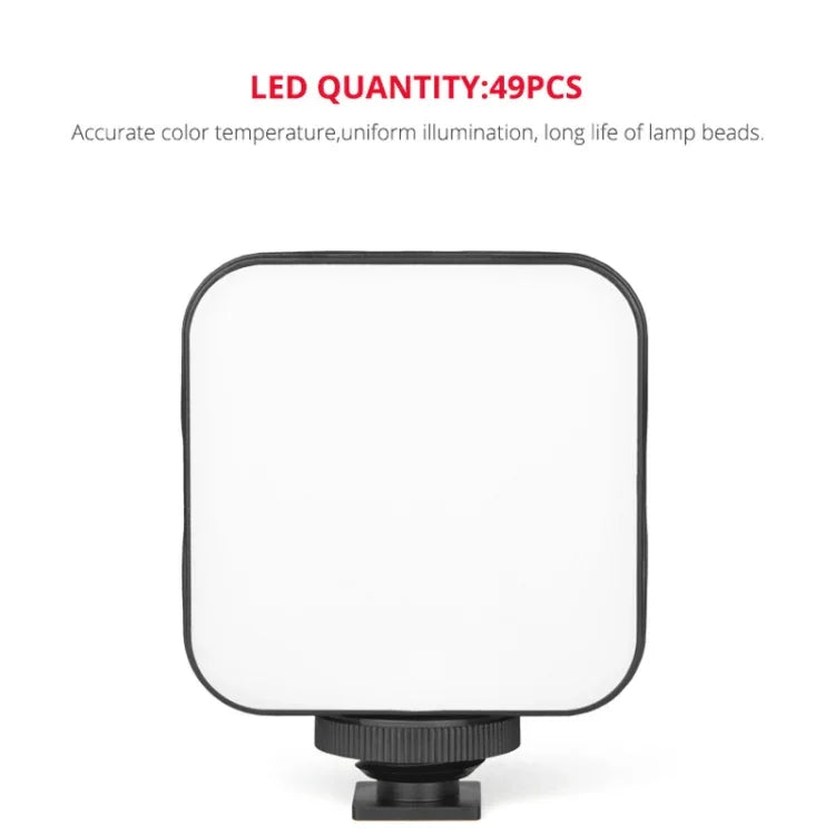 YELANGU LED01 49 顆 LED 攝影燈，適用相機 / 攝影機，攝影燈