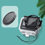 RUIGPRO 適用於 GoPro HERO8 58mm 濾鏡轉接環 + 防水盒，附鏡頭蓋